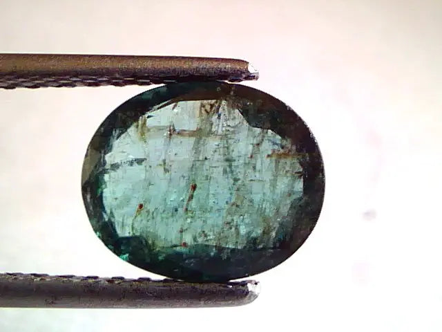 2.56 Ct Untreated Natural Zambian Emerald Panna Mercury Gemstone