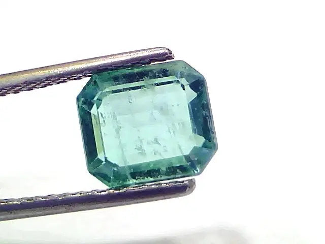 2.66 Ct Certified Untreated Natural Zambian Emerald Gemstone Panna