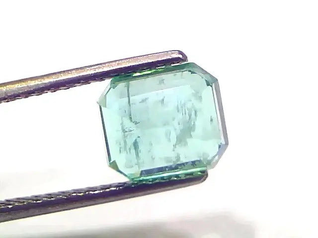 2.66 Ct Certified Untreated Natural Zambian Emerald Gemstone Panna