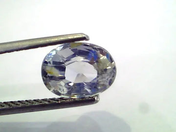 2.64 Ct Unheated Untreated Natural White Sapphire Gemstone