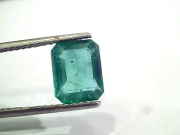 2.67 Ct Untreated Natural Zambian Emerald Gemstone Panna AAA