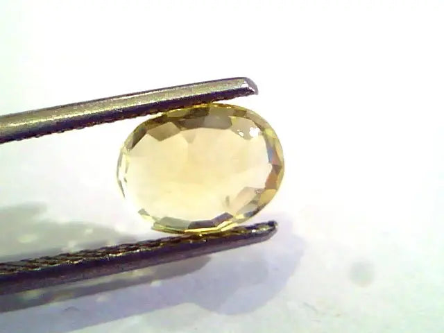 2.62 Ct Unheated Untreated Natural Ceylon Yellow Sapphire Gems