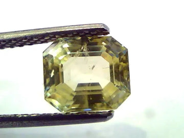 2.61 Ct Unheated Untreated Natural Ceylon Yellow Sapphire/Pukhraj