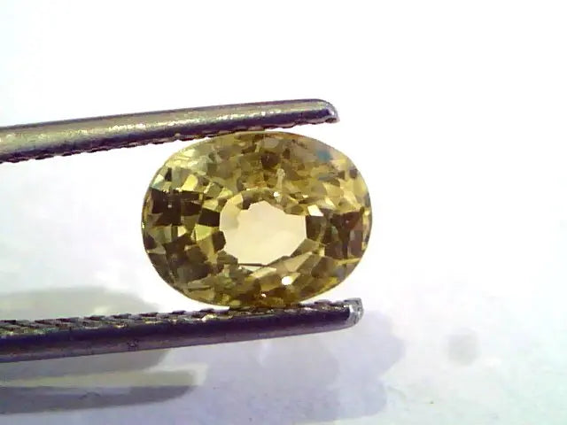 2.62 Ct Unheated Untreated Natural Ceylon Yellow Sapphire Gems