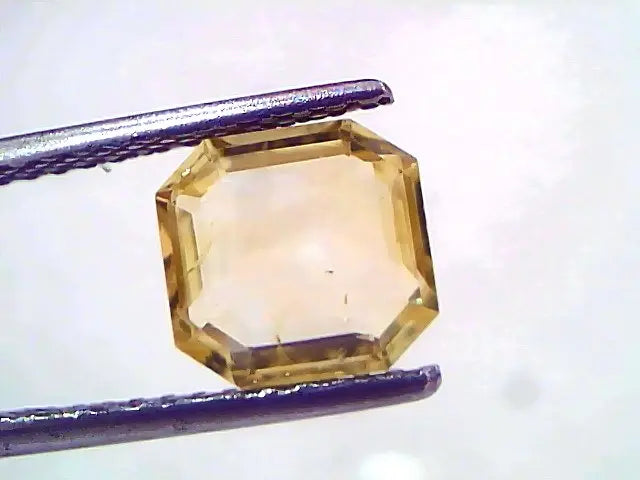 2.62 Ct IGI Certified Unheated Untreated Natural Ceylon Yellow Sapphire