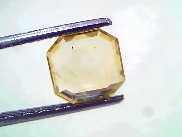2.62 Ct IGI Certified Unheated Untreated Natural Ceylon Yellow Sapphire