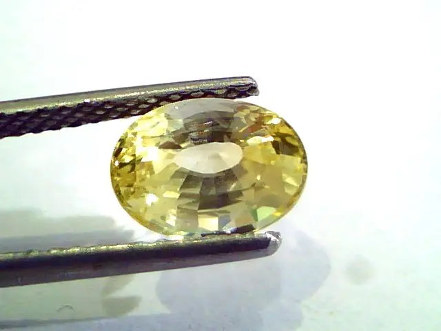 2.63 Ct Unheated Untreated Natural Ceylon Yellow Sapphire Gems