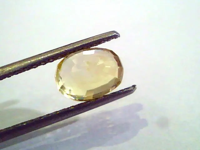 2.62 Ct Unheated Untreated Natural Ceylon Yellow Sapphire AAAAA