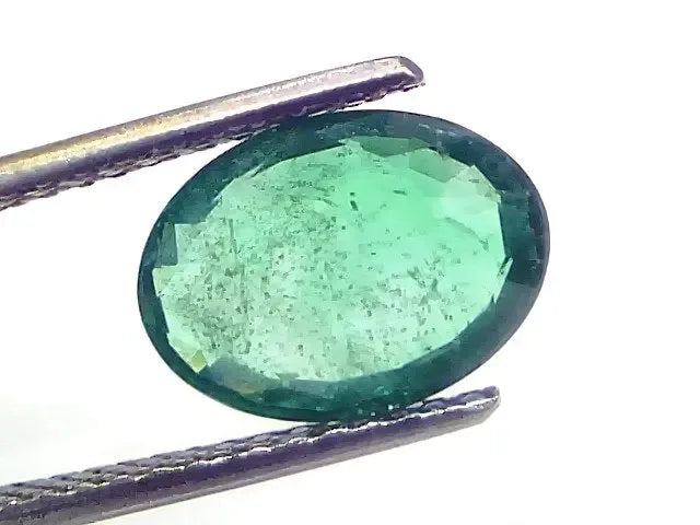 2.64 Ct GII Certified Untreated Natural Zambian Emerald Gemstones - Venus Gems