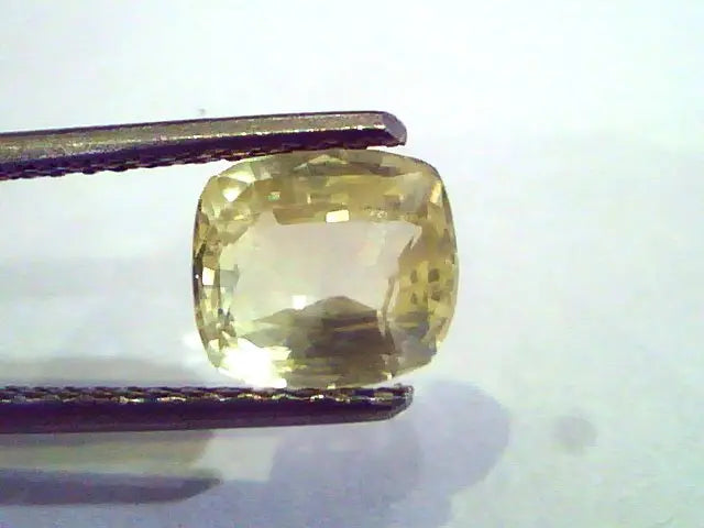 2.66 Ct 4.5 ratti Unheated Untreated Natural Ceylon Yellow Sapphire