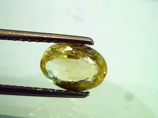 2.65 Ct Unheated Untreted Natural Ceylon Yellow Sapphire,Pukhraj