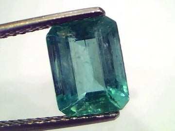2.65 Ct Certified Untreated Natural Zambian Emerald Gemstone Panna