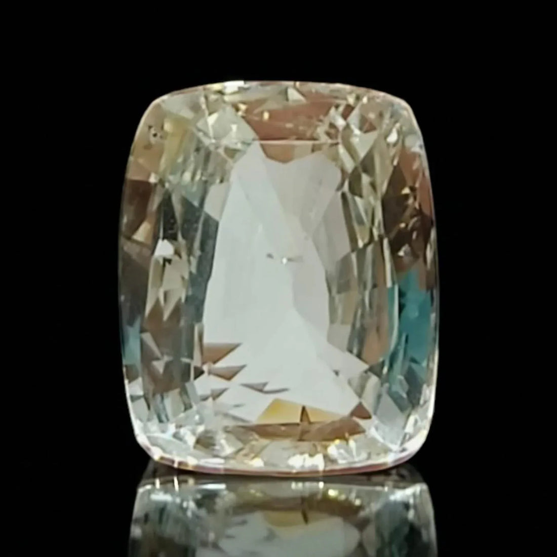 2.67 Ct Certified Unheated Untreated Natural Ceylon White Sapphire - Venus Gems