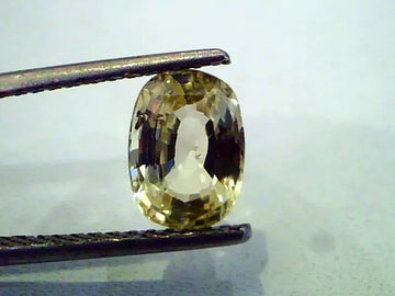 2.63 Ct Unheated Untreated Natural Ceylon Yellow Sapphire Gems