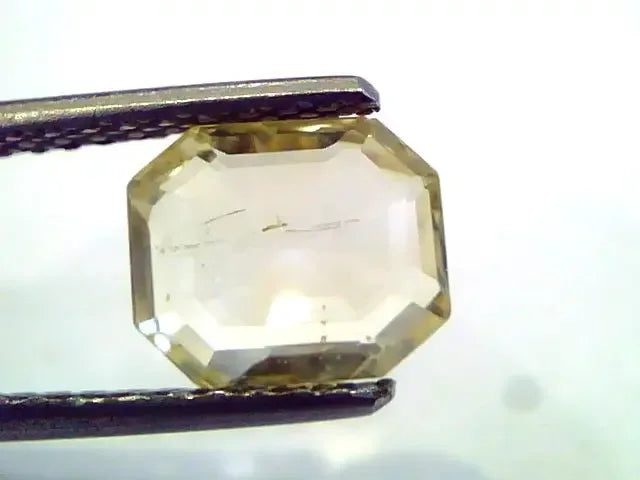 2.66 Ct Unheated Untreated Natural Ceylon Yellow Sapphire/Pukhraj - Venus Gems