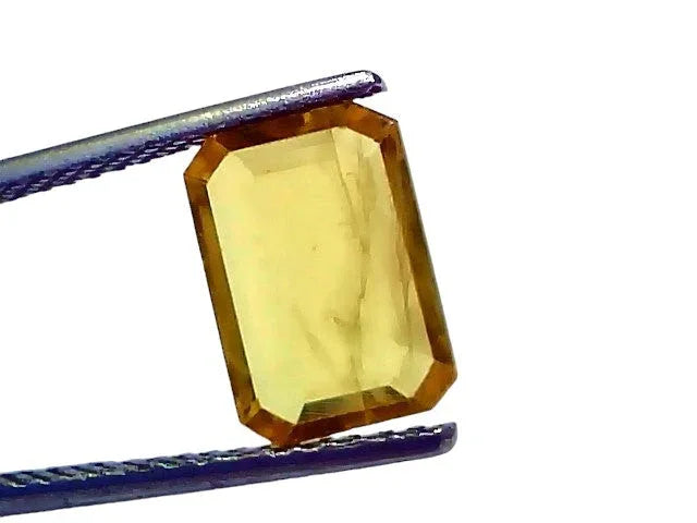 2.67 Ct Natural Yellow Sapphire Pukhraj Jupiter Gemstone (Heated) - Venus Gems