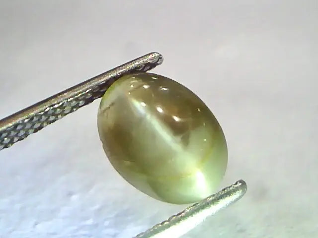 2.71 Ct Certified Untreated Natural Chrysoberyl Cats Eye,Lehsunia