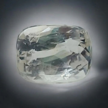 2.72 Ct Certified Unheated Untreated Natural Ceylon White Sapphire - Venus Gems