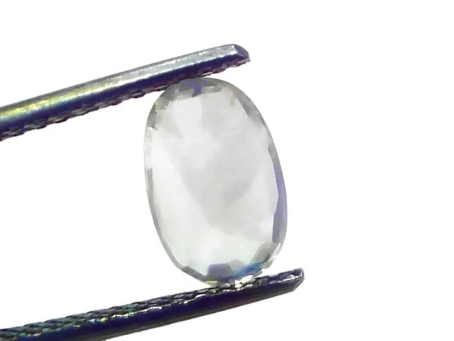 2.75 Ct Certified Unheated Untreated Natural Ceylon White Sapphire - Venus Gems