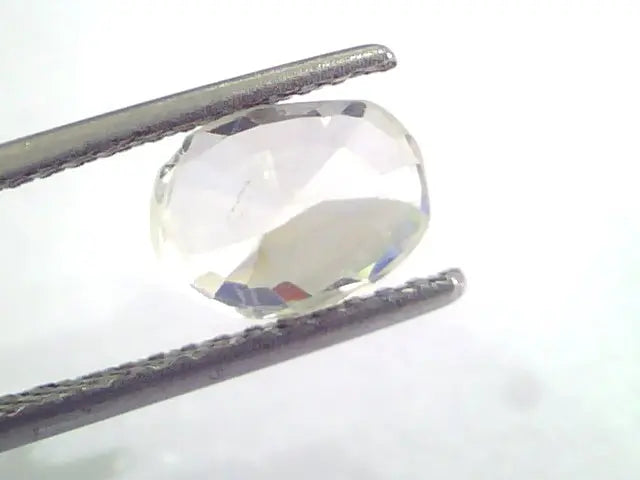 2.68 Ct Unheated Untreated Natural White Sapphire Safed Pukhraj