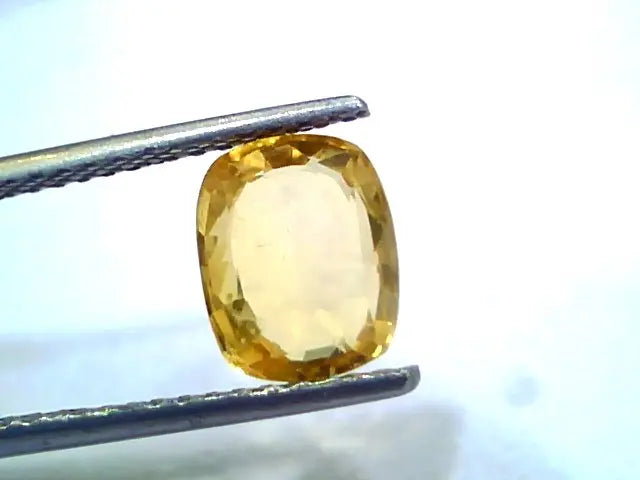 2.71 Ct Unheated Untreated Natural Ceylon Yellow Sapphire Gems