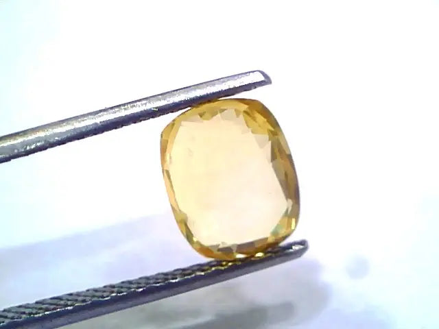 2.71 Ct Unheated Untreated Natural Ceylon Yellow Sapphire Gems