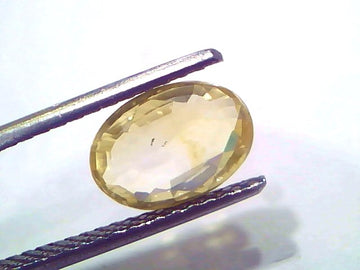 2.69 Ct Certified Unheated Natural Ceylon Yellow Sapphire Pukhraj – 2.95 Ratti