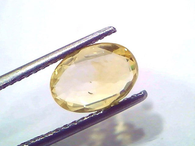 2.69 Ct Certified Unheated Natural Ceylon Yellow Sapphire Pukhraj – 2.95 Ratti