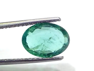 2.70 Ct GII Certified Untreated Natural Zambian Emerald Gems AAAAA - Venus Gems