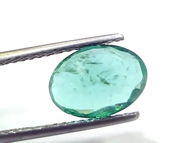 2.70 Ct GII Certified Untreated Natural Zambian Emerald Gems AAAAA - Venus Gems