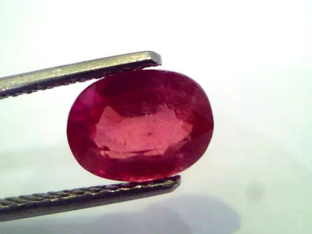 2.81 Ct Natural Ruby Gemstone Manek Gem for Sun (Heated)