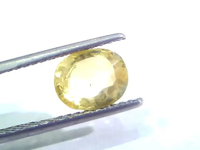 2.81 Ct Unheated Untreated Natural Ceylon Yellow Sapphire Pukhraj