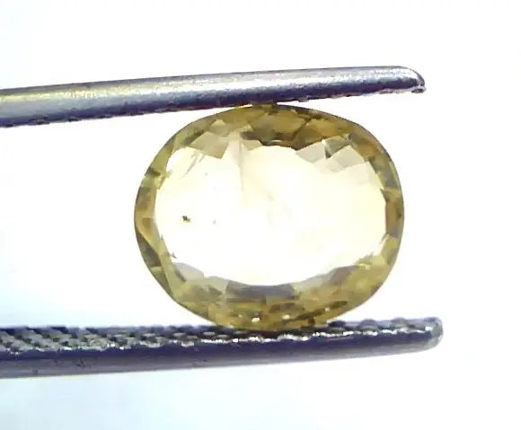 2.76 Ct Unheated Untreated Natural Ceylon Yellow Sapphire Gems