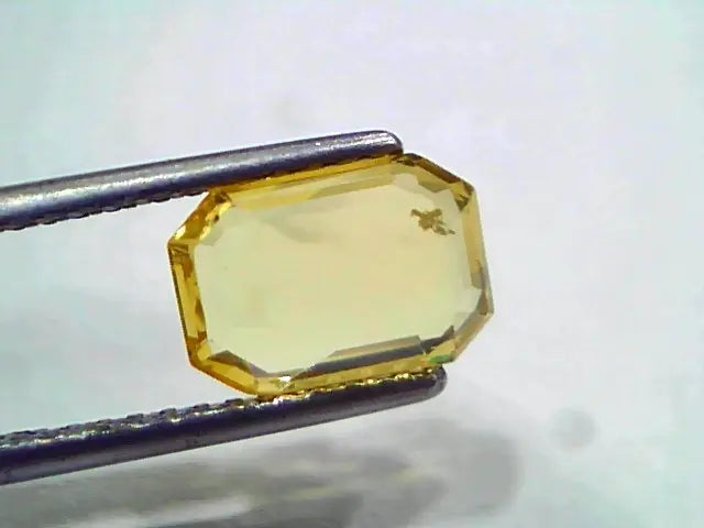 2.71 Ct IGI Certified Unheated Untreated Natural Ceylon Yellow Sapphire AAA