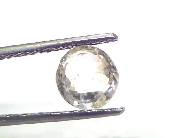 2.71 Ct Certified Unheated Untreated Natural Ceylon White Sapphire - Venus Gems