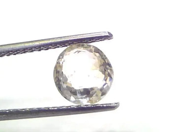 2.71 Ct Certified Unheated Untreated Natural Ceylon White Sapphire - Venus Gems