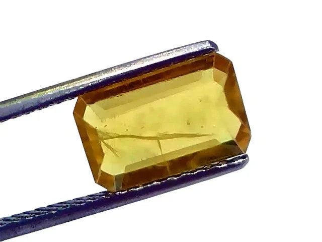 2.74 Ct Natural Yellow Sapphire Pukhraj Jupiter Gemstone (Heated) - Venus Gems