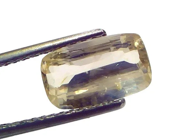 2.79 Ct Certified Unheated Untreated Natural Ceylon Yellow Sapphire Gems - Venus Gems