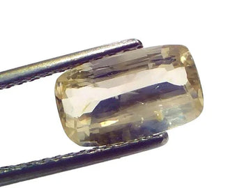 2.79 Ct Certified Unheated Untreated Natural Ceylon Yellow Sapphire Gems - Venus Gems