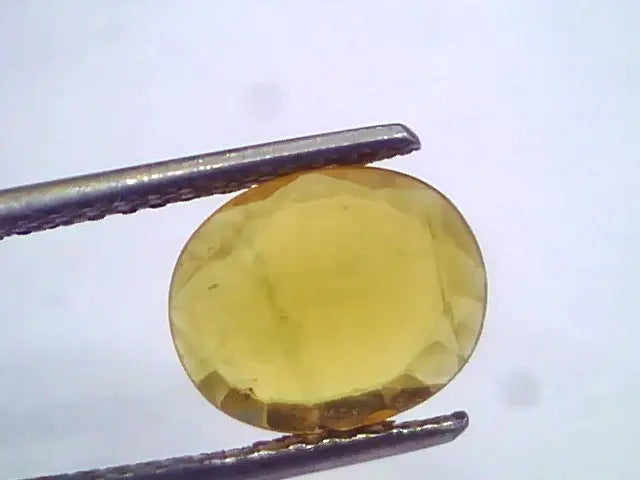 2.74 Ct Natural Yellow Sapphire Pukhraj Jupiter Gemstone(Heated)