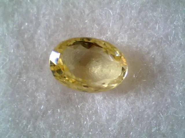 2.5 Ct Unheated Untreated Natural Ceylon Yellow Sapphire,Pukhraj