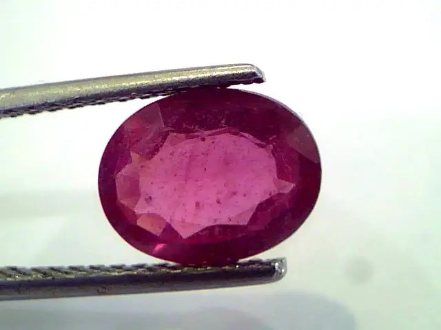 2.79 Ct Natural Ruby Gemstone Manek Gem for Sun (Heated)