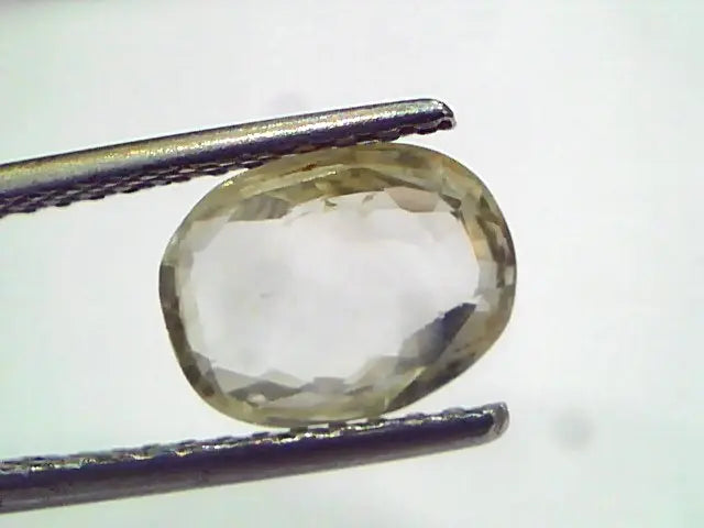 2.77 Ct Unheated Untreated Natural Ceylon Yellow Sapphire Gemstone