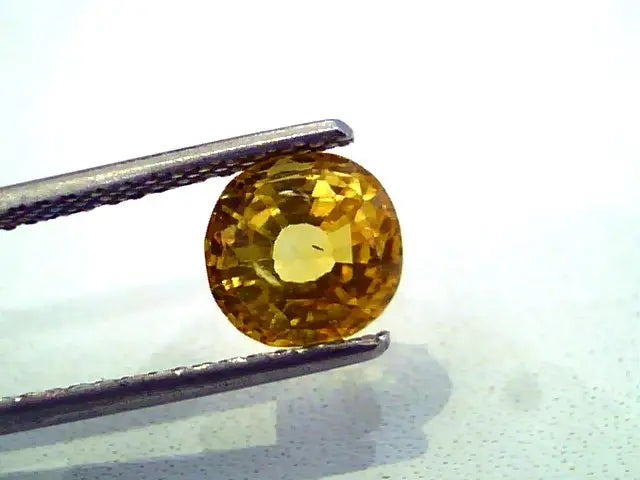 2.75 Ct Unheated Untreated Natural Ceylon Yellow Sapphire AAAAA