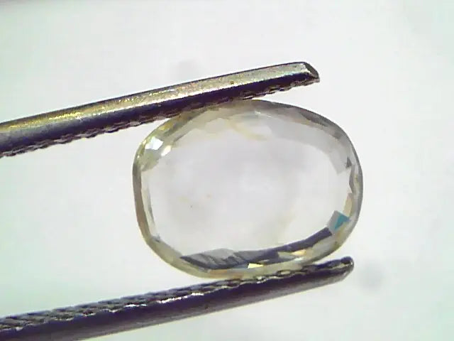 2.77 Ct Unheated Untreated Natural Ceylon Yellow Sapphire Gemstone