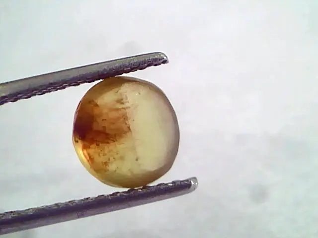 2.76 Ct IGI Certified Untreated Natural Ceylon Chrysoberyl Cats Eye Stone