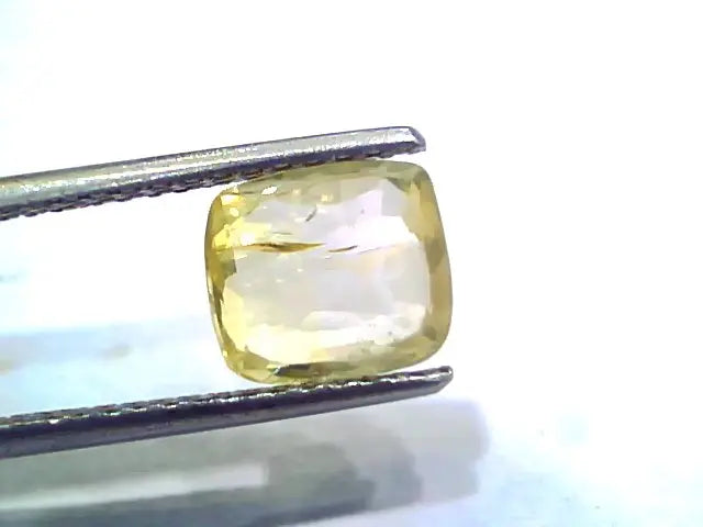 2.79 Ct Unheated Untreated Natural Ceylon Yellow Sapphire Gems