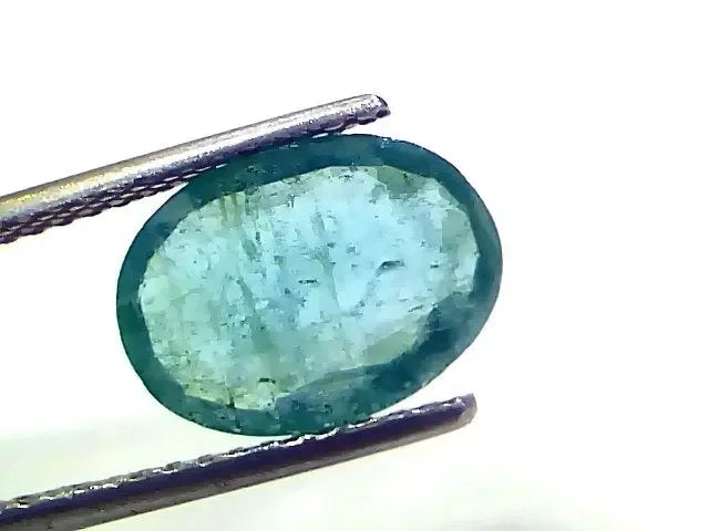 2.84 Ct Certified Untreated Natural Zambian Emerald Panna Gemstone - Venus Gems