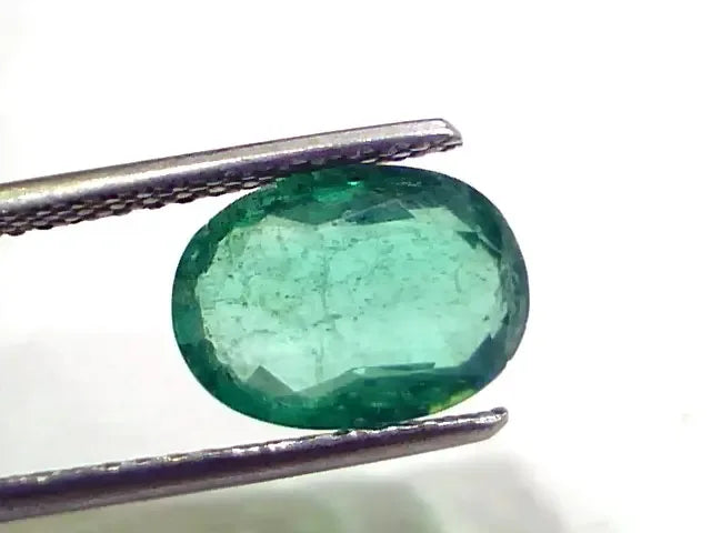 2.79 Ct GII Certified Untreated Natural Zambian Emerald Gems AAAA - Venus Gems