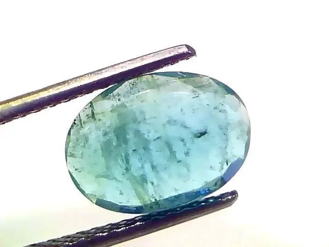 2.84 Ct Certified Untreated Natural Zambian Emerald Panna Gemstone - Venus Gems
